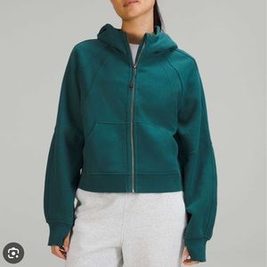 Lululemon scuba oversized full zip hoodie - green jasper . M/L . Great condition